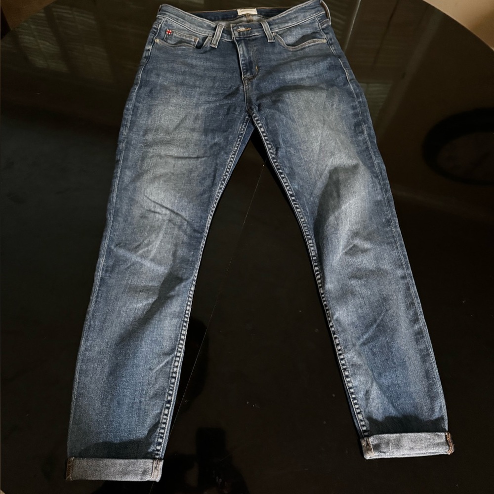 Hudson Harkin Super Skinny Cuffed Women's Size 28 Mid-Rise Jeans 24.5" Inseam